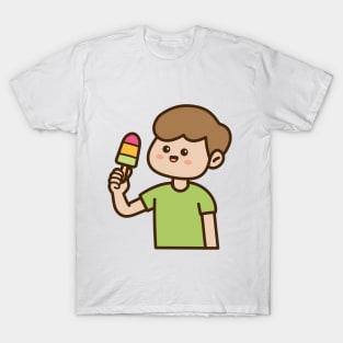 Boy eat ice cream T-Shirt